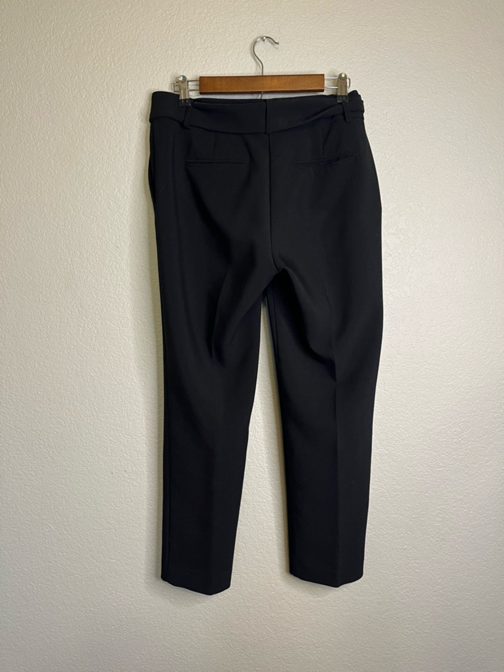 Ann Taylor High-Rise Black Tie-Waist Cropped Pants Women's Size 6 - Picture 8 of 11